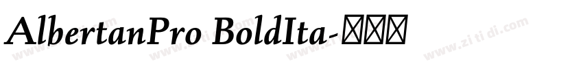 AlbertanPro BoldIta字体转换